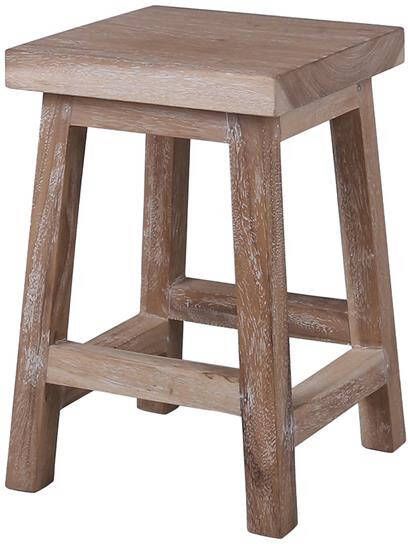 Tall Men Standing Krukje Bijzettafeltje plantentafeltje Mantili Hardhout 30 30 45 cm hoog - Foto 2