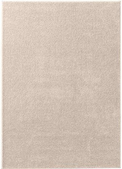 Tapeso Vierkant effen vloerkleed Qualis crème 240x240 cm - Foto 2