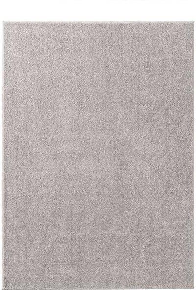 Tapeso Vierkant effen vloerkleed Qualis grijs 240x240 cm - Foto 2