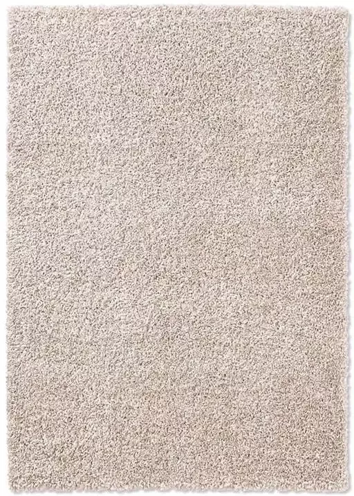 Tapeso Vierkant hoogpolig vloerkleed effen Classic crème 200x200 cm - Foto 2