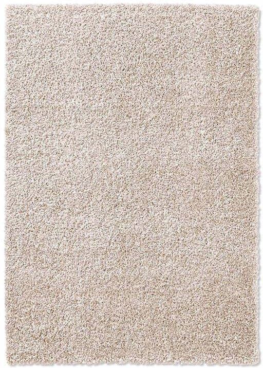 Tapeso Hoogpolig vloerkleed effen Classic crème 60x90 cm - Foto 2