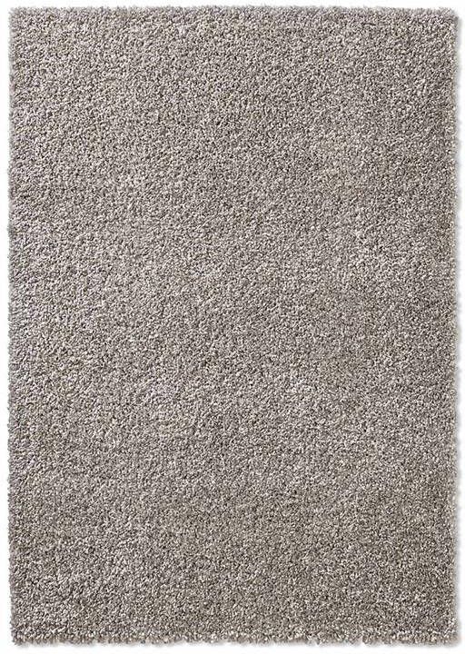 Tapeso Vierkant hoogpolig vloerkleed effen Classic grijs 200x200 cm - Foto 2