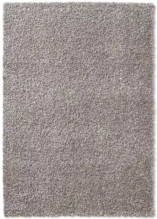 Tapeso Vierkant hoogpolig vloerkleed effen Classic grijs 250x250 cm - Foto 2