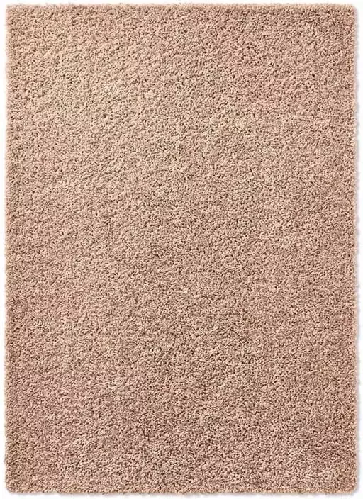 Tapeso Hoogpolig vloerkleed effen Spectrum beige 80x150 cm Beige - Foto 2