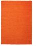 Tapeso Hoogpolig vloerkleed shaggy Trend effen oranje 100x200 cm - Thumbnail 2