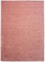 Tapeso Hoogpolig vloerkleed shaggy Trend effen roze 100x200 cm - Thumbnail 2