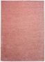 Tapeso Hoogpolig vloerkleed shaggy Trend effen roze 140x200 cm - Thumbnail 2