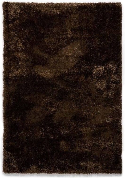 Tapeso Hoogpolig vloerkleed velours Posh bruin 140x200 cm - Foto 2