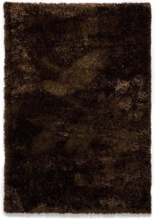 Tapeso Hoogpolig vloerkleed velours Posh bruin 80x150 cm - Foto 2