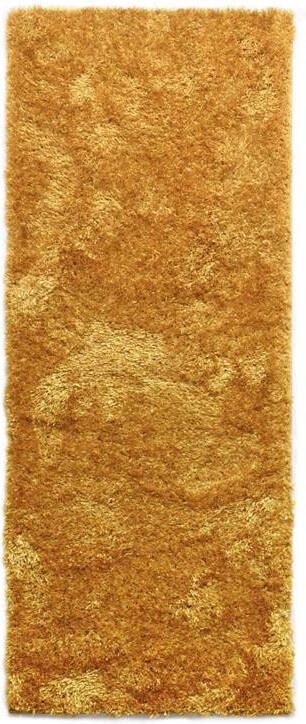 Tapeso Hoogpolige loper Velours Posh goud 80x300 cm