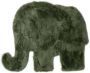 Tapeso Kindervloerkleed Olifant Fluffy olijfgroen 80x100 cm - Thumbnail 2