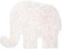 Tapeso Kindervloerkleed Olifant Fluffy wit 80x100 cm - Thumbnail 2