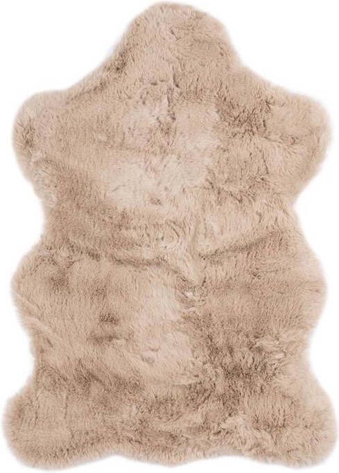 Tapeso Kindervloerkleed schaap Fluffy taupe 55x80 cm