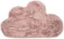Tapeso Kindervloerkleed wolkje Fluffy roze 70x115 cm - Thumbnail 2