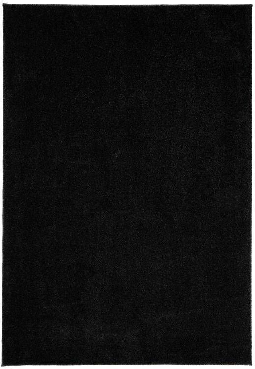 Tapeso Laagpolig vloerkleed Fine antraciet 240x340 cm