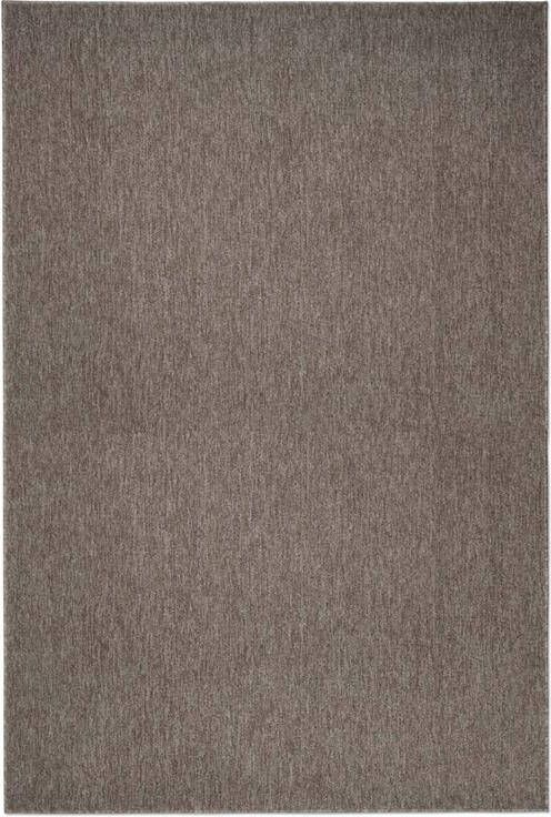 Tapeso Laagpolig vloerkleed Lush taupe|lichtgrijs 80x150 cm