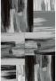 Tapeso Modern vloerkleed Lima Grijs 1350 80x150 cm Zwart - Thumbnail 1