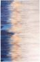 Tapeso Modern vloerkleed wasbaar Moderna goud|blauw 200x300 cm - Thumbnail 2