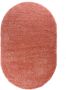 Tapeso Ovaal hoogpolig vloerkleed Cozy Shaggy roze 100x150 cm - Thumbnail 2