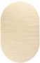 Tapeso Ovaal hoogpolig vloerkleed shaggy Trend effen crème 100x150 cm - Thumbnail 2