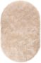 Tapeso Ovaal hoogpolig vloerkleed velours Posh ivoor 150x240 cm - Thumbnail 1