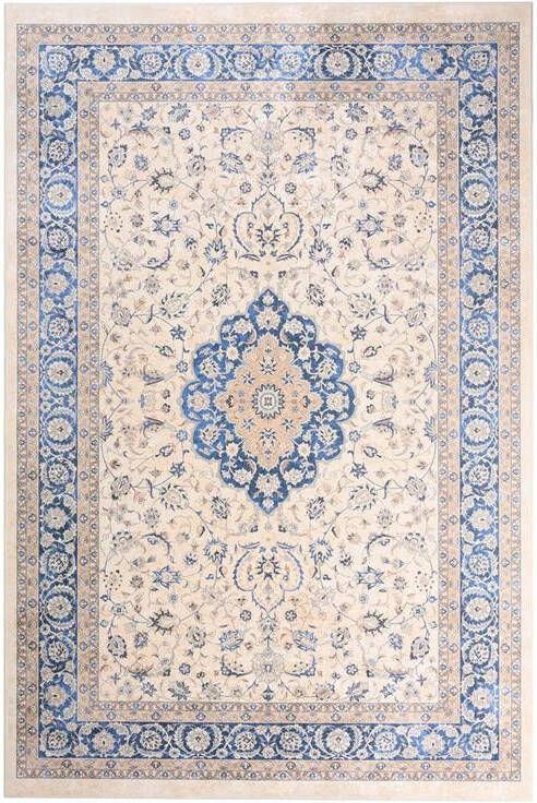 Tapeso Perzisch tapijt wasbaar Moderna blauw 140x200 cm