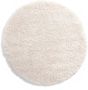 Tapeso Rond hoogpolig vloerkleed Cozy Shaggy wit 80 cm rond - Thumbnail 2