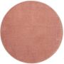 Tapeso Rond vloerkleed Fine roze 120 cm rond - Thumbnail 2