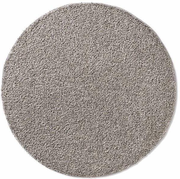 Tapeso Rond vloerkleed hoogpolig effen Classic grijs 200 cm rond - Foto 2