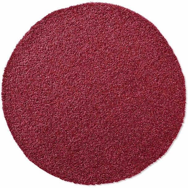 Tapeso Rond vloerkleed hoogpolig effen Spectrum rood 120 cm rond - Foto 2
