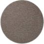 Tapeso Rond vloerkleed Lush taupe lichtgrijs 200 cm rond - Thumbnail 1