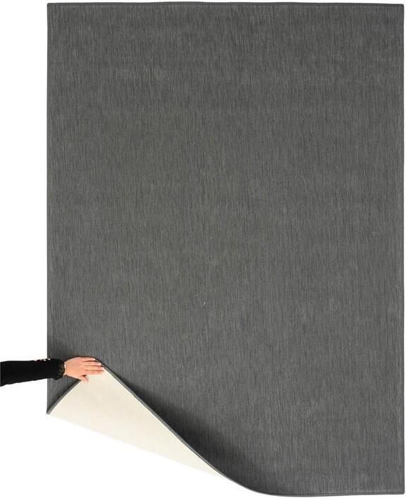 Tapeso Buitenkleed effen Flip grijs 200x280 cm - Foto 2