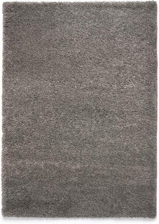 Tapeso Hoogpolig vloerkleed shaggy Grand effen lichtgrijs 240x340 cm - Foto 2