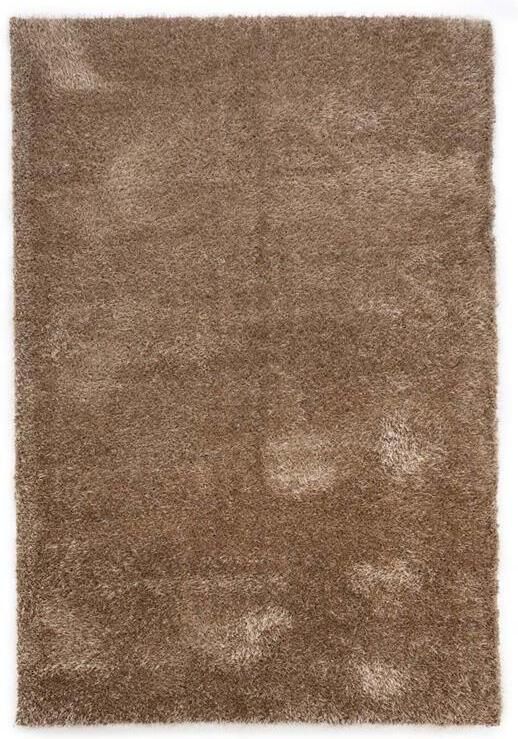 Tapeso Hoogpolig vloerkleed velvet Posh beige 120x180 cm - Foto 2