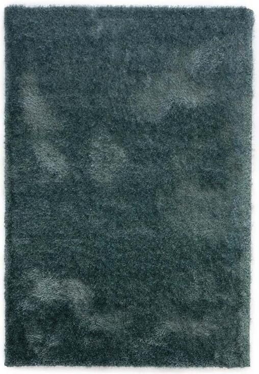 Tapeso Hoogpolig vloerkleed velvet Posh blauw 140x200 cm - Foto 2