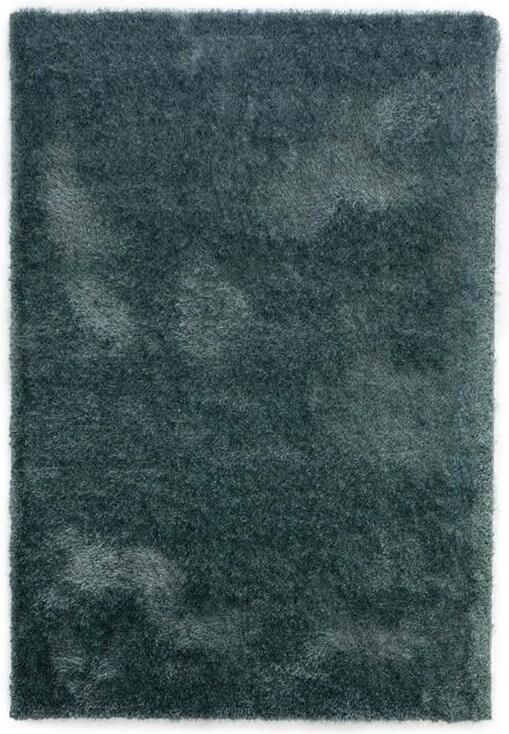 Tapeso Hoogpolig vloerkleed velvet Posh blauw 80x150 cm - Foto 2
