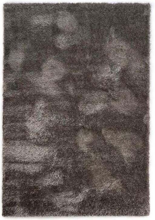 Tapeso Hoogpolig vloerkleed velvet Posh grijs 240x340 cm - Foto 2