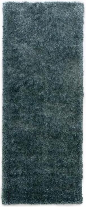 Tapeso Hoogpolige loper velvet Posh blauw 80x300 cm - Foto 2
