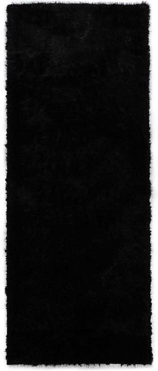 Tapeso Hoogpolige loper velvet Posh zwart 80x300 cm - Foto 2