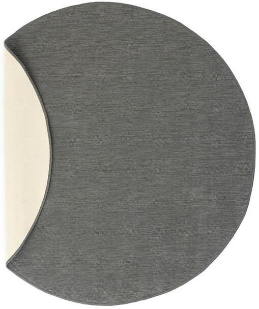 Tapeso Rond Buitenkleed effen Flip grijs 160 cm rond - Foto 2