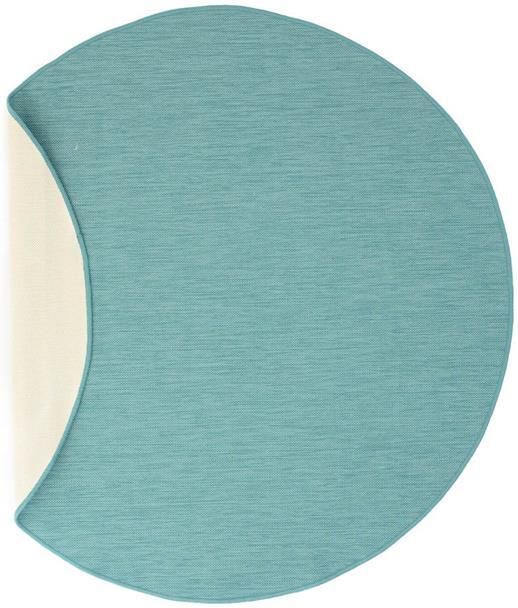 Tapeso Rond Buitenkleed effen Flip turquoise 200 cm rond - Foto 2