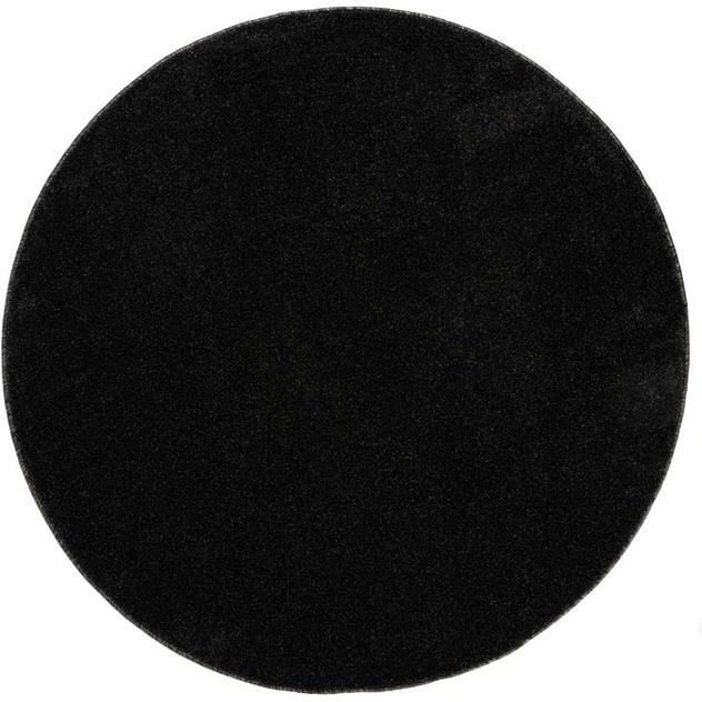 Tapeso Rond vloerkleed Fine antraciet 80 cm rond - Foto 2