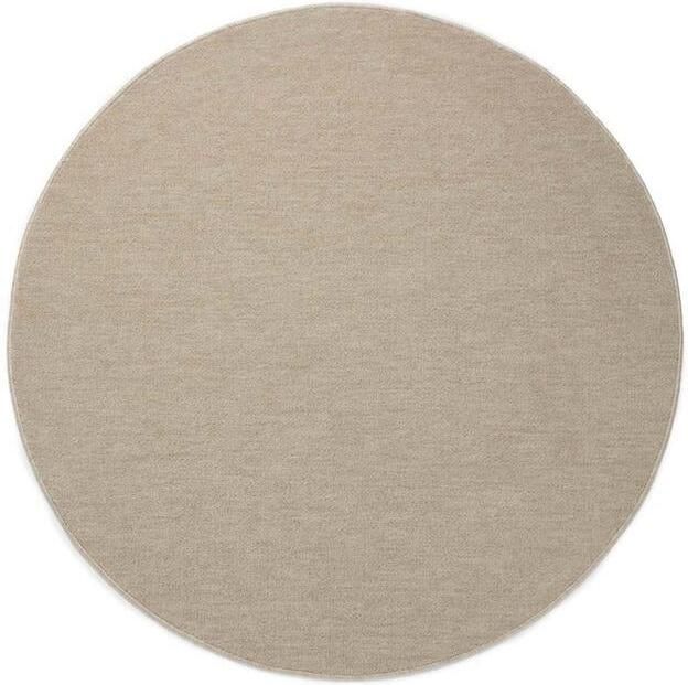 Tapeso Rond vloerkleed Lush crème 100 cm rond - Foto 2