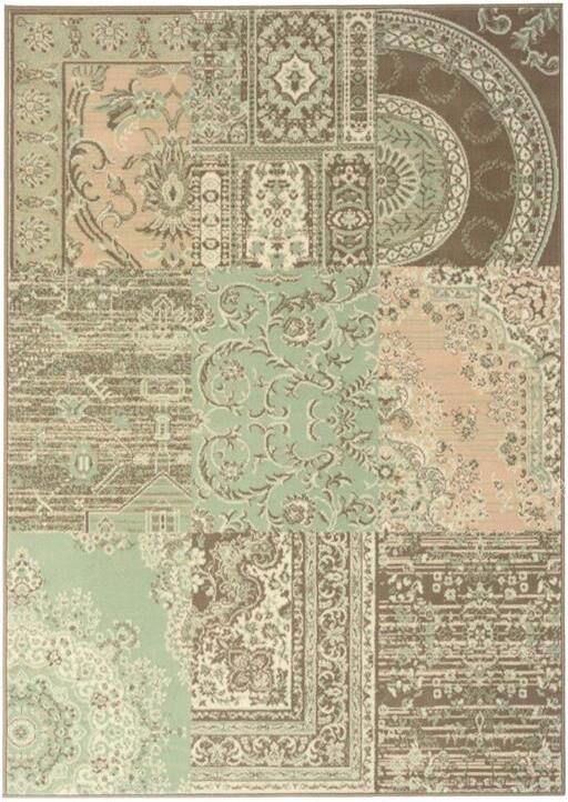 Tapeso Vloerkleed patchwork Ease Agatha zachtgroen 160x230 cm - Foto 2