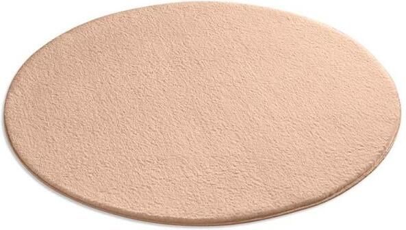 Tapeso Zacht rond vloerkleed Loft beige wasbaar 30°C 120 cm rond - Foto 2
