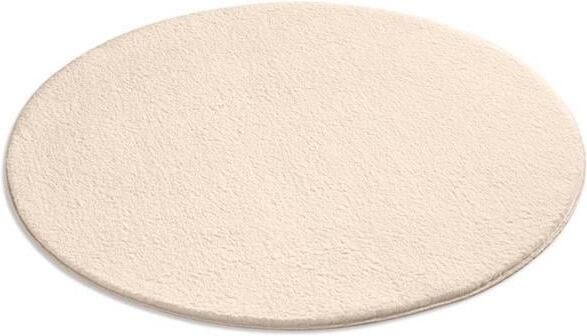 Tapeso Zacht rond vloerkleed Loft crème wasbaar 30°C 120 cm rond - Foto 2