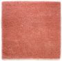 Tapeso Vierkant hoogpolig vloerkleed Cozy Shaggy roze 200x200 cm - Thumbnail 1
