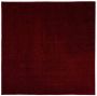Tapeso Vierkant vloerkleed Fine rood 160x160 cm - Thumbnail 1