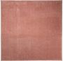 Tapeso Vierkant vloerkleed Fine roze 160x160 cm - Thumbnail 1