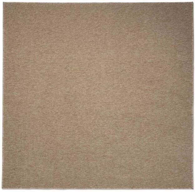 Tapeso Vierkant vloerkleed Lush beige 140x140 cm - Foto 2